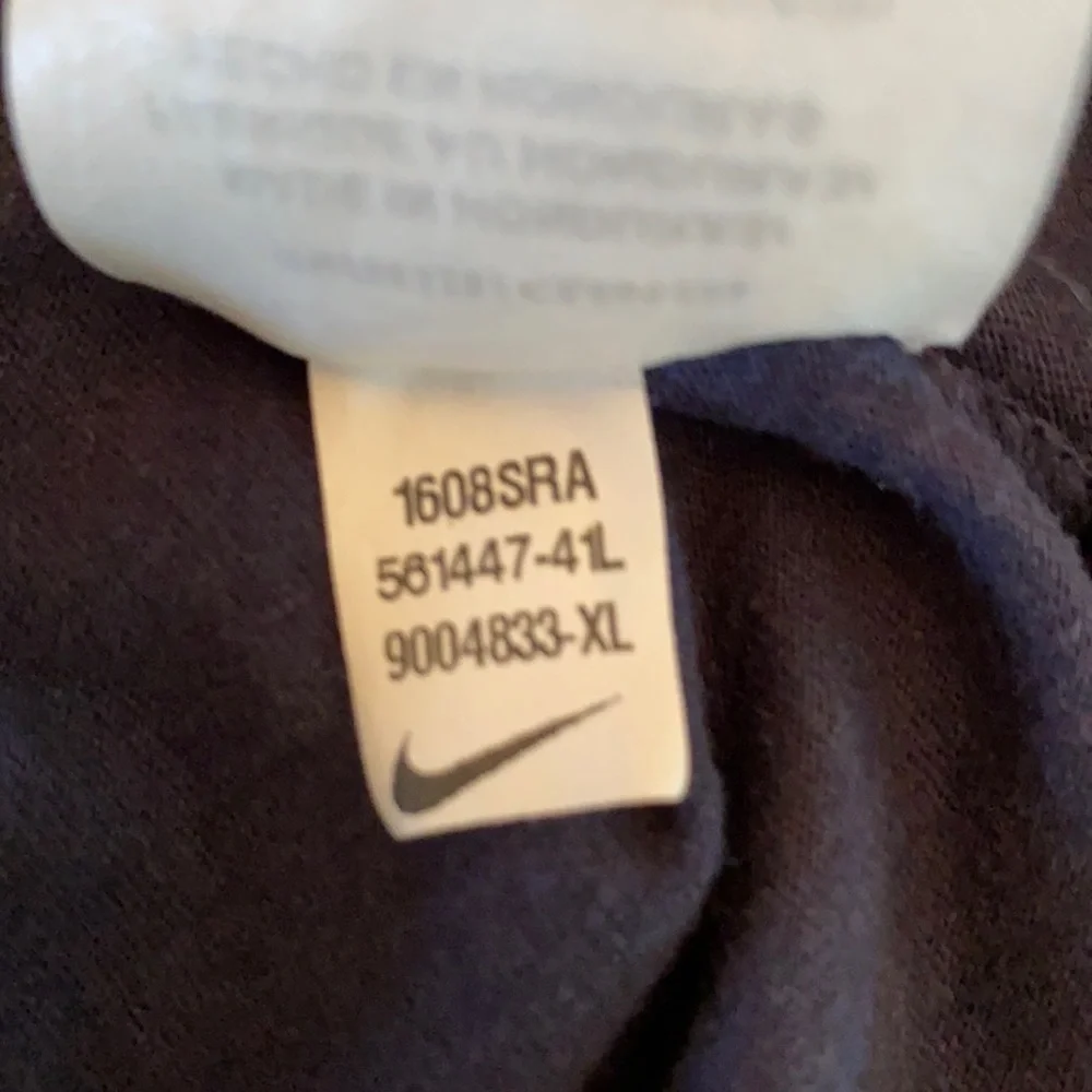 NIKE Blue JUST DO IT w swoosh in white SZ XL